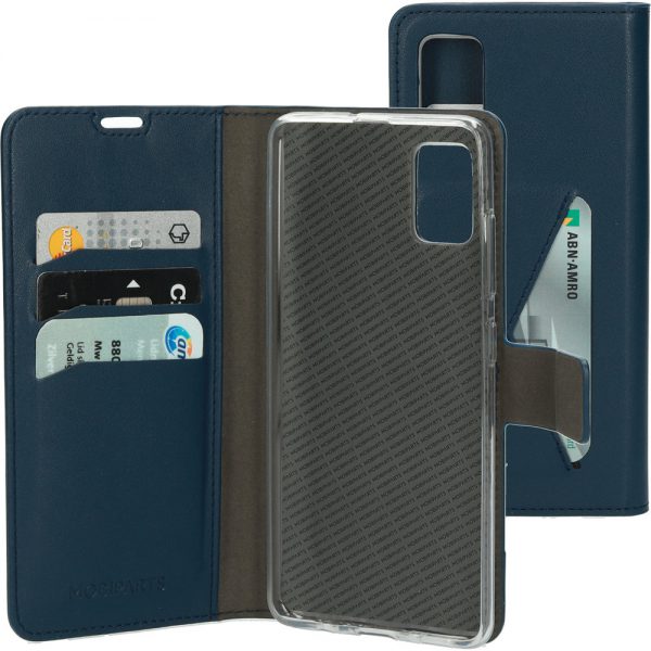 Mobiparts Wallet Blue Houten